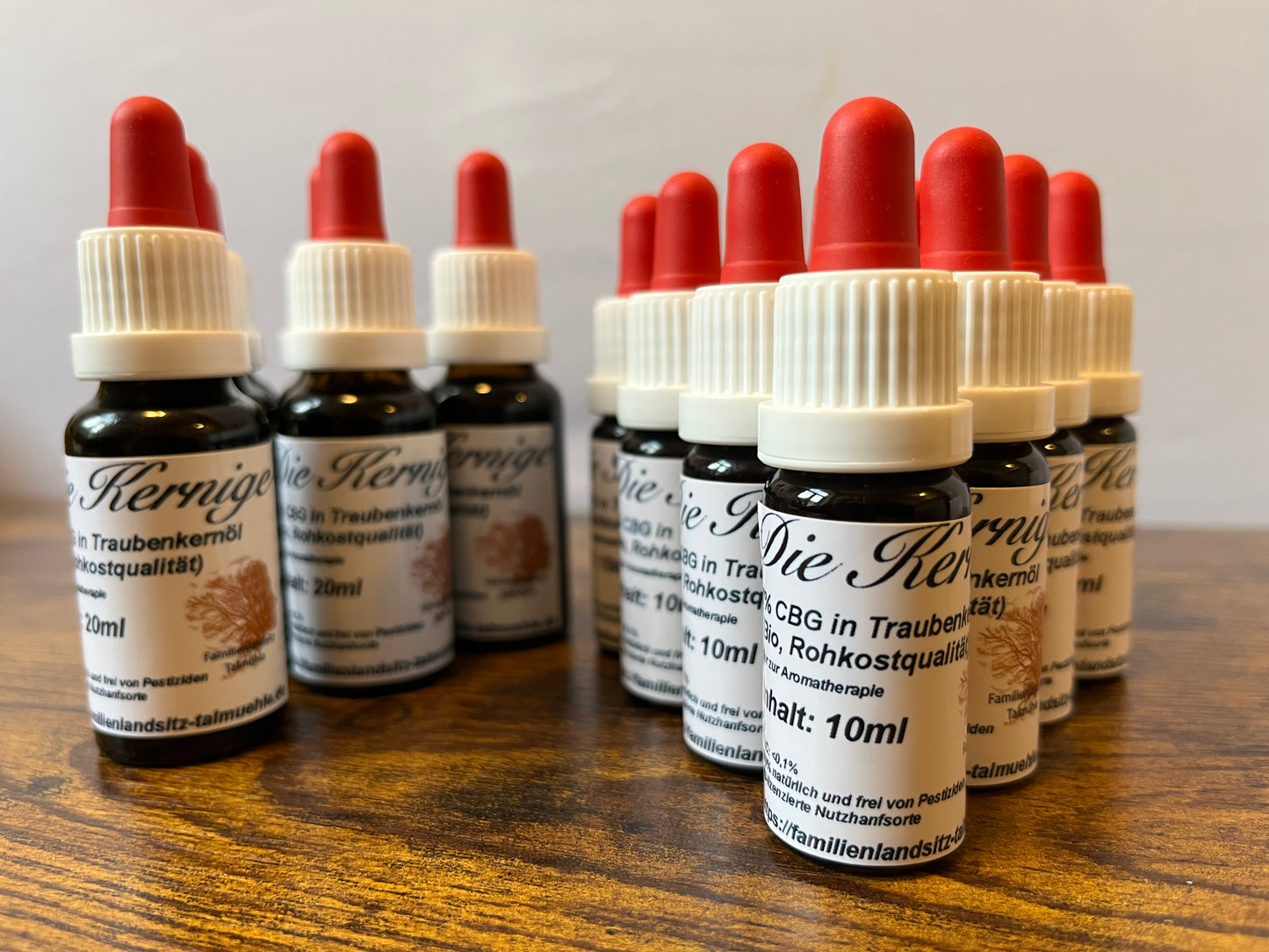 Die Kernige - 7% CBG in Traubenkernöl (Bio, Rohkostqualität)