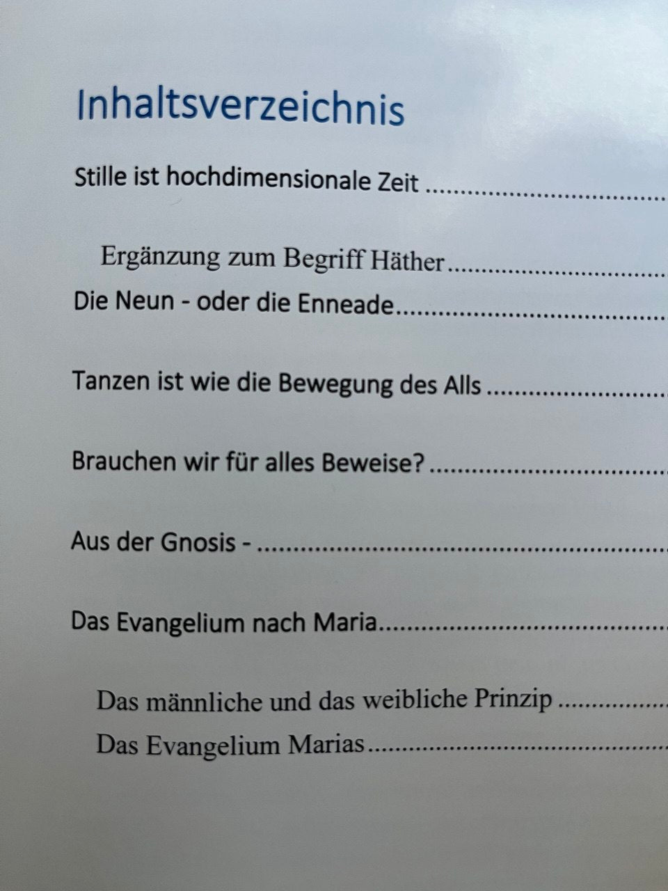 Magazin "Wedischer Studienkreis" Nr.21