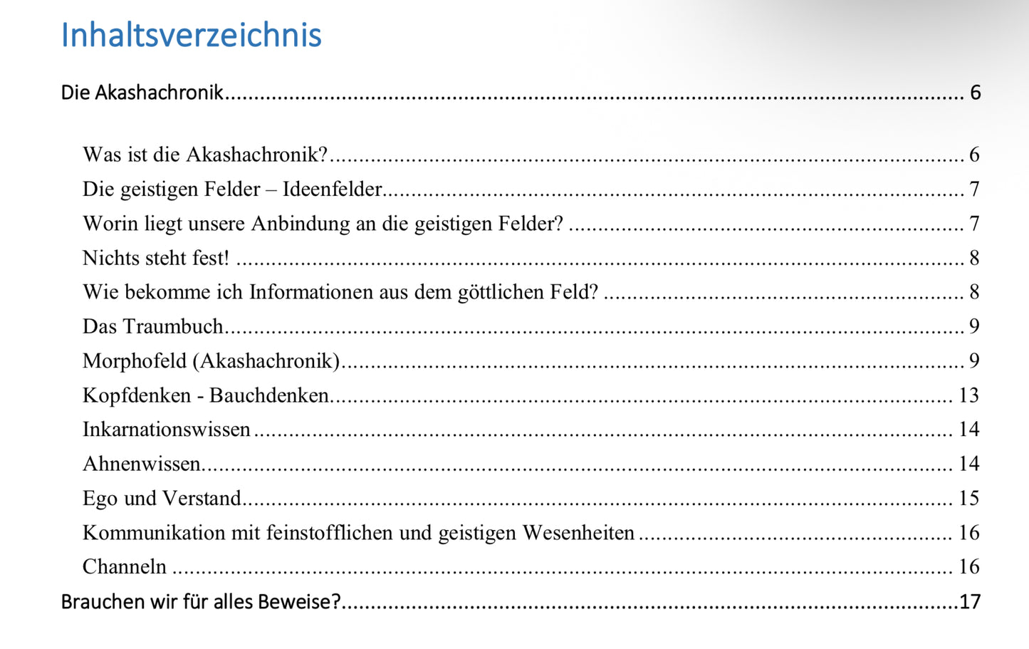 Magazin "Wedischer Studienkreis" Nr.29